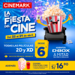 ‘La Fiesta del Cine en Cinemark’: Conoce cuando será las fechas que tendrán un descuento especial