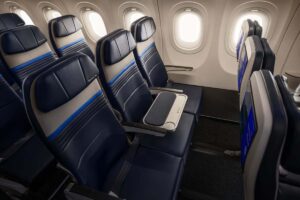 United Airlines estrena asientos Economy Plus con asiento central libre en el Airbus A321XLR